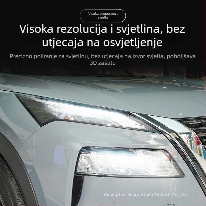 TPU prozirni zaštitni film za prednja i stražnja svjetla Nissan X-Trail 2021 – prilagodljiva obrada
