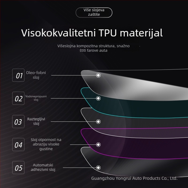 TPU prozirni zaštitni film za prednja i stražnja svjetla Nissan X-Trail 2021 – prilagodljiva obrada