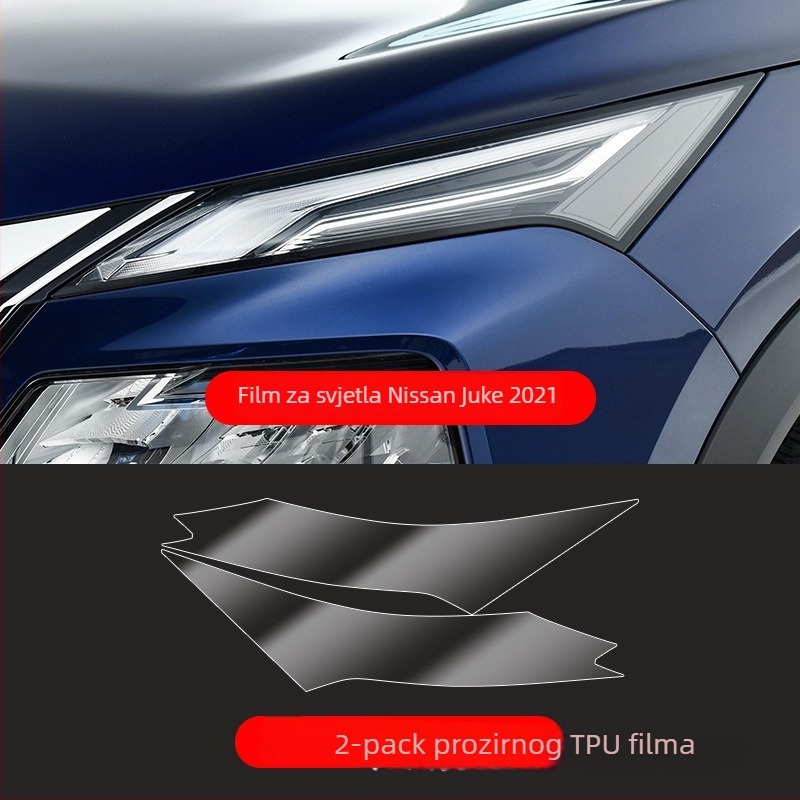 TPU prozirni zaštitni film za prednja i stražnja svjetla Nissan X-Trail 2021 – prilagodljiva obrada