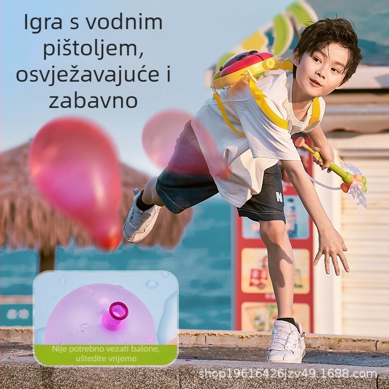 Vodeni pištolj – igračka, ABS materijal, za uzrast 7–14 godina.
