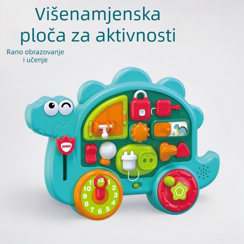 Višefunkcionalna Busy Board Montessori glazbeno-obrazovna igračka za 0–3 godine (Materijal: ABS; Brend: JUNCA; Pakiranje: šarena kutija; Kategorija: glazbeno-obrazovne igračke; Starost: 0–3 godine)