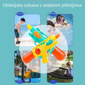 Dječji vodeni pištolj, ljetna vanjska igra vodom, velik kapacitet, visok tlak, dugi domet