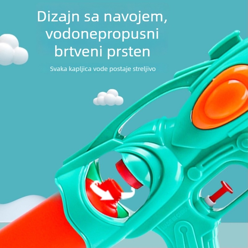 Dječji vodeni pištolj, ljetna vanjska igra vodom, velik kapacitet, visok tlak, dugi domet