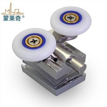 Komplet dviju rolni za klizna vrata tuš kabine, cinkova legura, model MLQ-zinc swing wheel, nosivost 35 kg