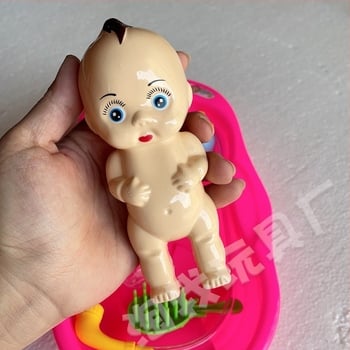 Plastični set igračaka za kupanje s lutkom za vodene igre, pogodan za djecu 3–6 godina, pakiranje u mrežnu vrećicu, dostupan video vodič