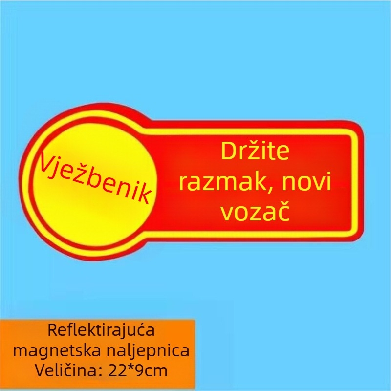 Reflektivne upozoravajuće naljepnice s magnetskim postavljanjem i karikaturalnim uzorkom