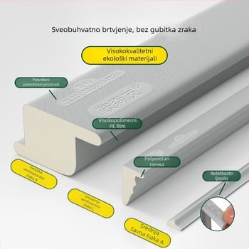 Prozorski brtveni trak – zvučna izolacija, otporan na vjetar i prašinu, stil modernog minimalizma, Model: Drugo