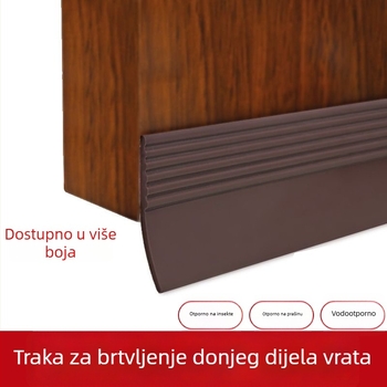 Donji brtveni trak za vrata, otporan na vjetar, prašinu i insekte, za vrata spavaće sobe, širina 36/50 mm, model B05, moderni minimalistički stil