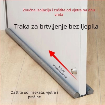 Donja brtva za vrata, samoljepljiva traka, zvučna izolacija, vjetrootpornost, vodootporna, zaštita od prašine i insekata za vrata i prozore