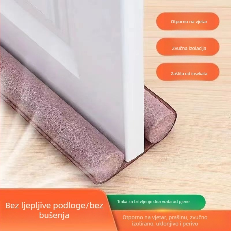 Donja brtva za vrata, samoljepljiva traka, zvučna izolacija, vjetrootpornost, vodootporna, zaštita od prašine i insekata za vrata i prozore