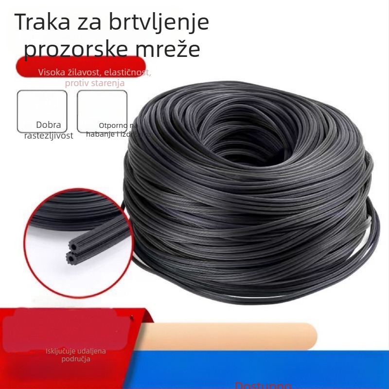 Brtva mreže prozora, rubni profil, gumeni profil SCT-2