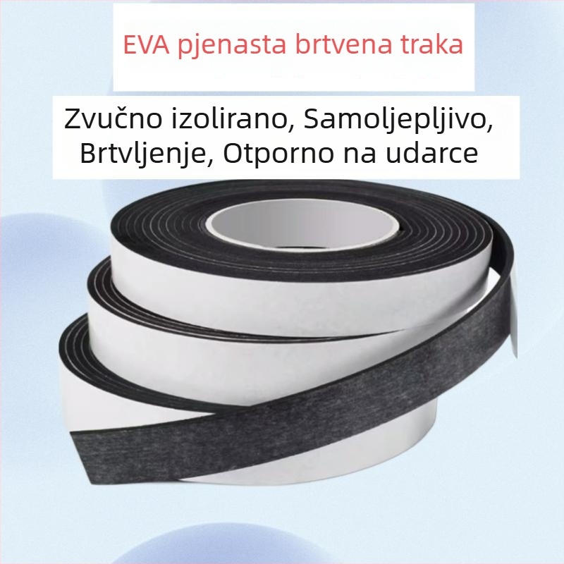 EVA jednostrana pjenasta brtvila za vrata i prozore, samoljepljiva protivudarna i zvučna izolacijska pjena za popunjavanje pukotina