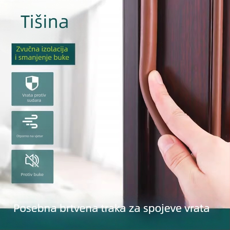 D-oblik silikon auto-seal traka za vrata i prozore – zvučna izolacija, otpornost na udarce, otpornost na smrzavanje, toplinska izolacija, zaštita od prašine