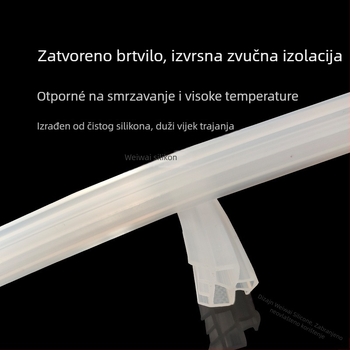 Silikonska brtvena traka za vrata i prozore — visokotemperaturna otpornost, Weiwei silicone, standardni dijelovi