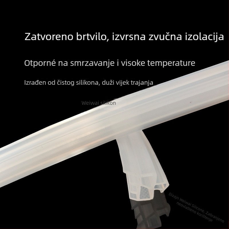 Silikonska brtvena traka za vrata i prozore — visokotemperaturna otpornost, Weiwei silicone, standardni dijelovi