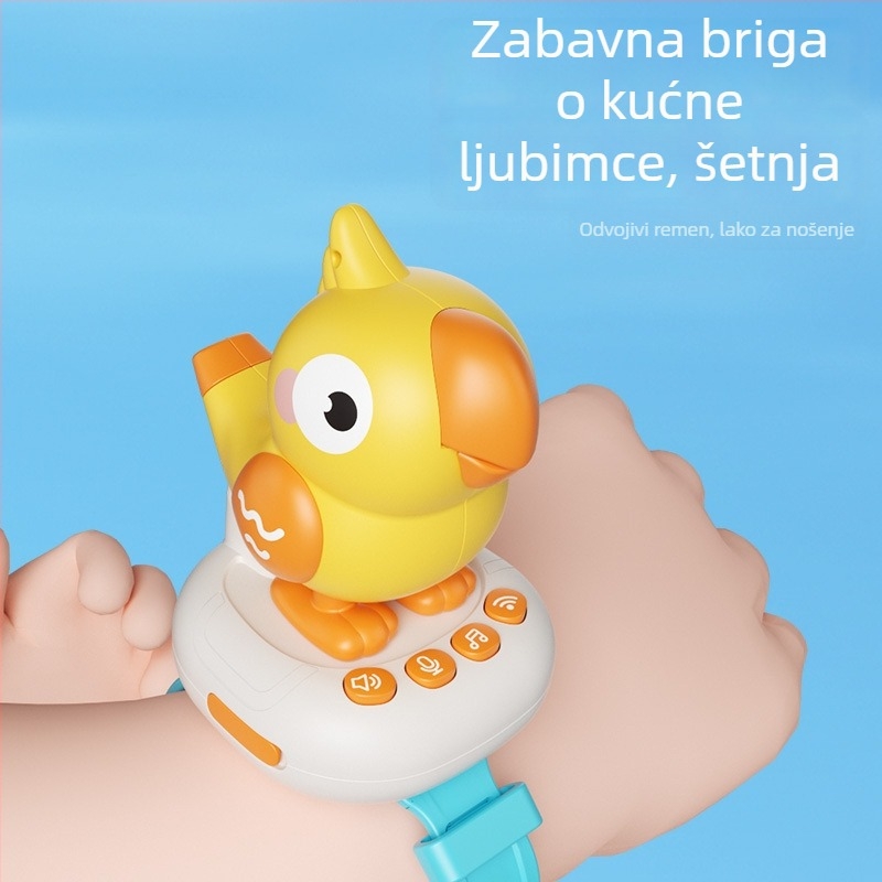 Električna interaktivna ptičja igračka s AI koja pjeva i govori za djecu 4–6 godina, punjiva litijska baterija, plastična obrazovna igračka
