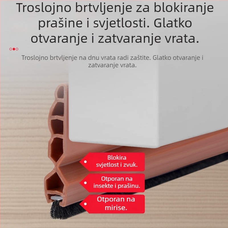 Brtvna traka za brtvljenje prostora između vrata i prozora, debela zvučna izolacija, vodootporna, protiv komaraca, otporna na visoke temperature i vjetar, toplinska izolacijska traka za vrata i prozore