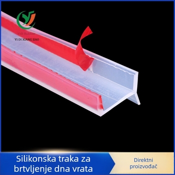 Samoljepljivi silikonski donji brtveni trak za vrata – kuhinja i kupaonica, otporan na vjetar, zvučnu izolaciju, vodootporan, otporan na insekte i habanje.