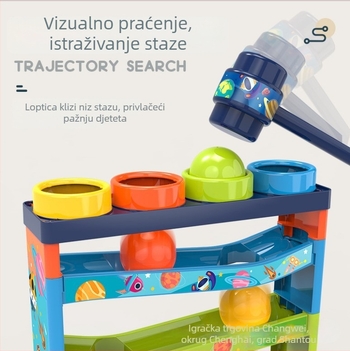 Obrazovna igračka: Višeslojni staza za kuglicu, DIY i prilagodba loga (Materijal: Plastika; Dobna skupina: 4–6 godina; DIY: Da; Prilagodba loga: Da)