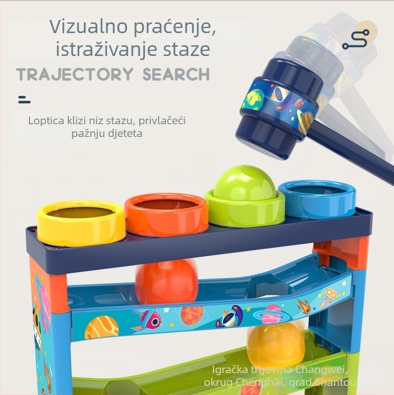 Obrazovna igračka: Višeslojni staza za kuglicu, DIY i prilagodba loga (Materijal: Plastika; Dobna skupina: 4–6 godina; DIY: Da; Prilagodba loga: Da)
