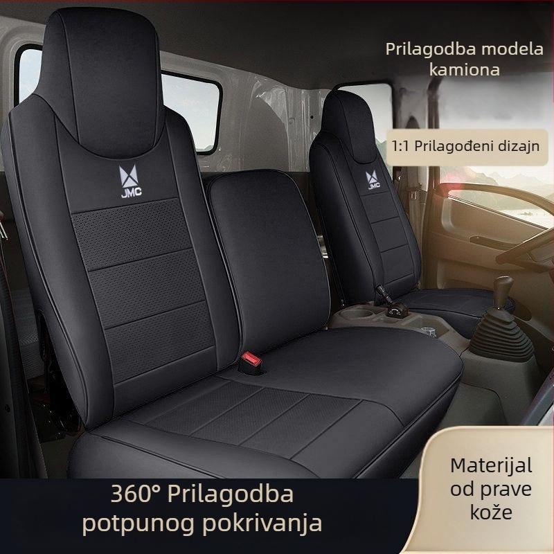 Kožne navlake za sjedala za kamione Jiangling Shunda, kompatibilne sa širokim i uskim verzijama