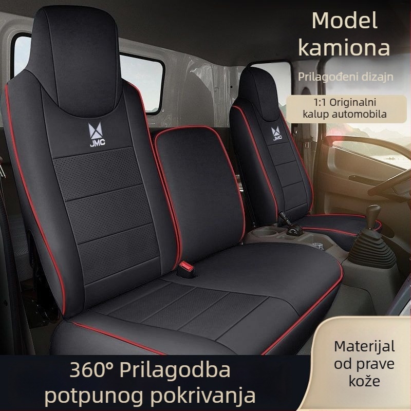 Kožne navlake za sjedala za kamione Jiangling Shunda, kompatibilne sa širokim i uskim verzijama