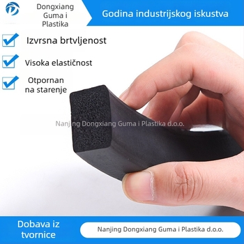 Pjenasta EPDM gumena traka za razvodne ormariće; otporna na habanje; vodonepropusno brtvilo; materijal: EPDM; primjena: ormarići, stroje, električni uređaji