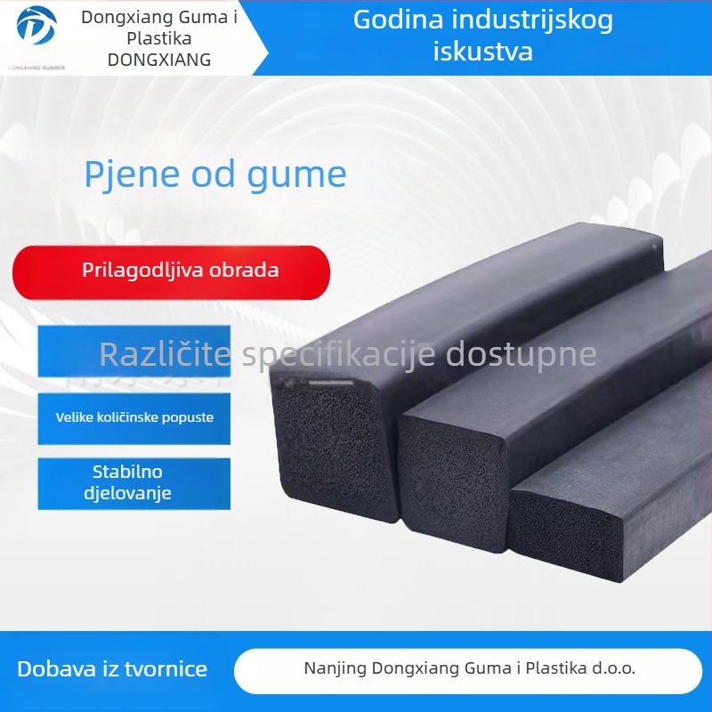Pjenasta EPDM gumena traka za razvodne ormariće; otporna na habanje; vodonepropusno brtvilo; materijal: EPDM; primjena: ormarići, stroje, električni uređaji