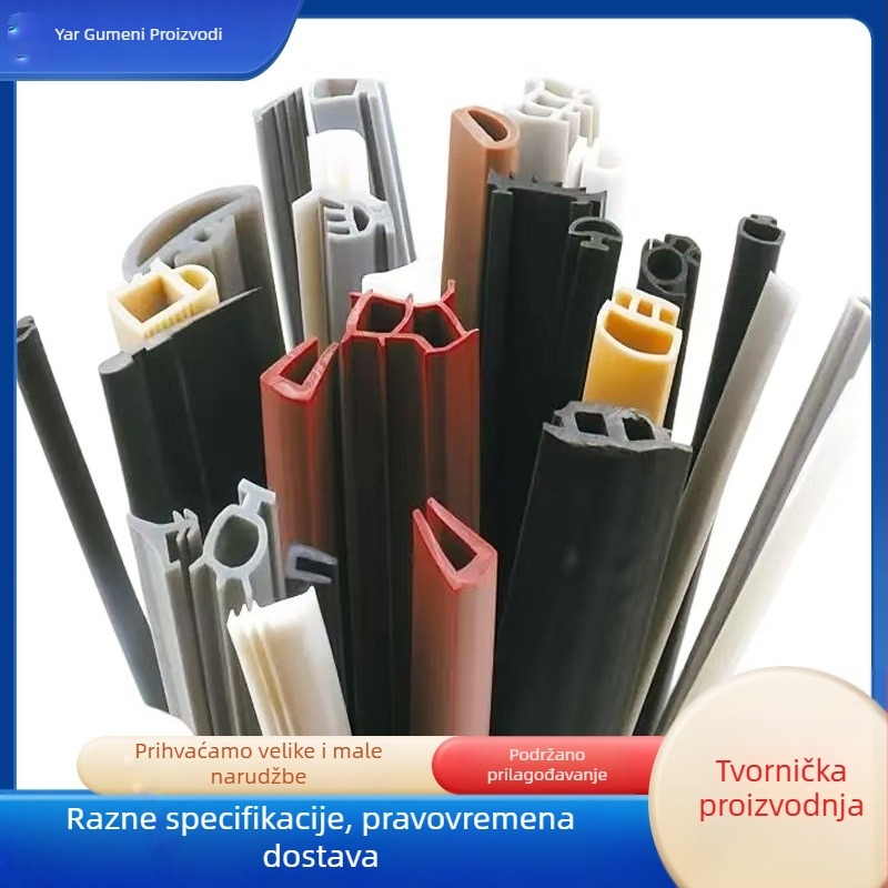 TPE elastomerne brtvne trake za strojeve, brtve za vrata i prozore otporne na niske temperature, s bojom po izboru i žlijebima za trake