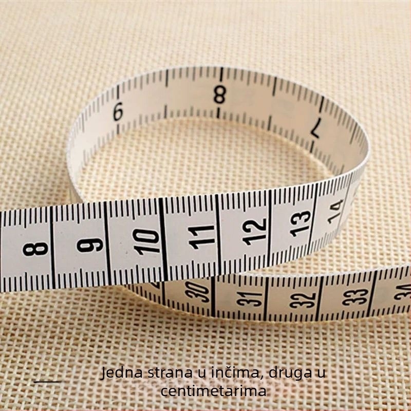 Mjerna traka za odjeću — mekani fleksibilni mjerni alat za šivanje i kućnu upotrebu; Brand Unique; Materijal: Drugi; Model: Drugi; Uvoz: Ne; Namjena: Druga