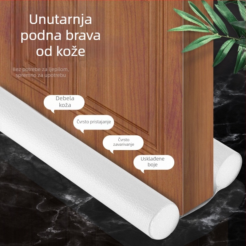 Šivna traka za vrata s funkcijom protiv insekata, otporna na vjetar i zvučnu izolaciju, moderni minimalistički stil (s logom)