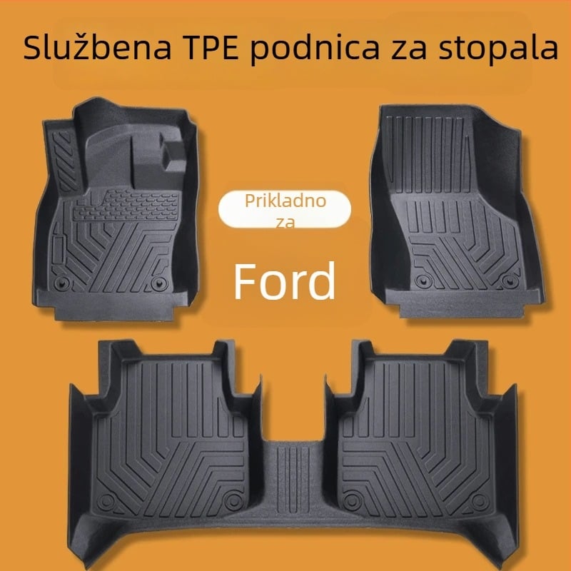 Auto tepisi za Ford Focus, Mondeo, Edge i Escape — guma; podrijetlo Hebei; stil petlji od svile