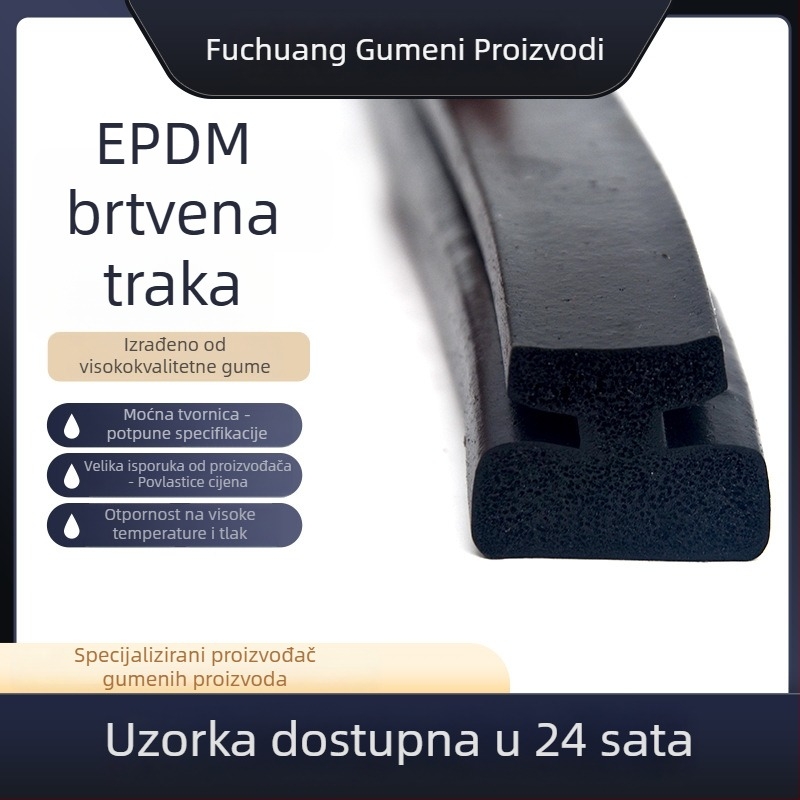 Pjenasti brtveni trak za aluminijska vrata i prozore – EPDM guma, vodootporan, otporan na požar, otporan na curenje, oleju otporna
