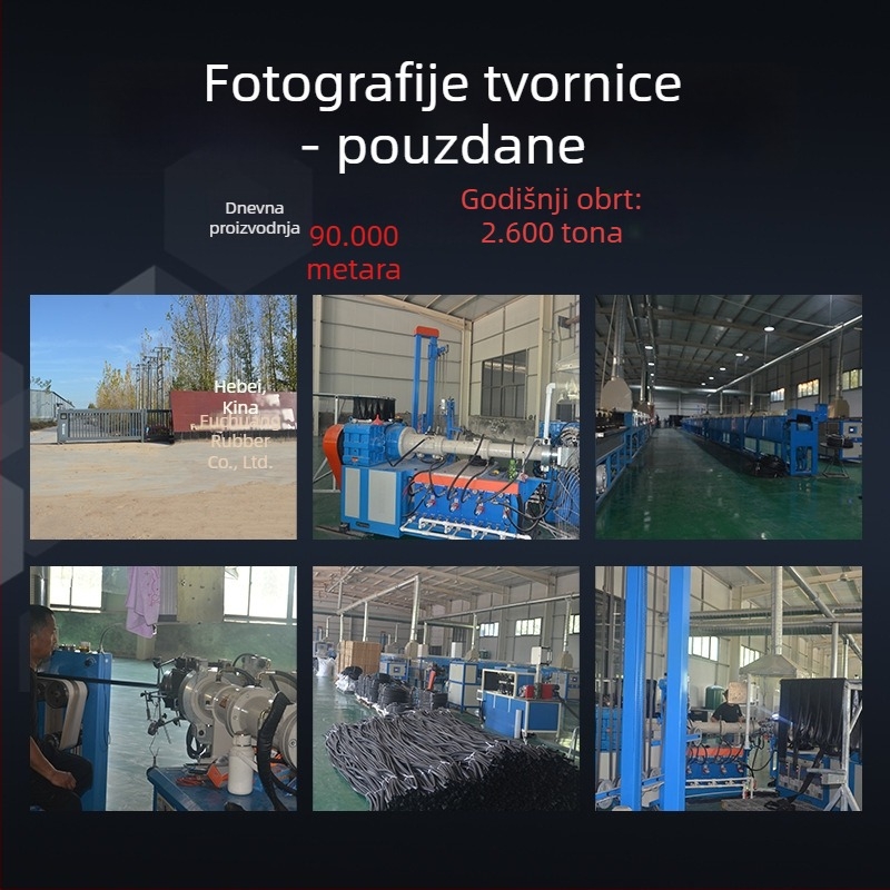 Pjenasti brtveni trak za aluminijska vrata i prozore – EPDM guma, vodootporan, otporan na požar, otporan na curenje, oleju otporna