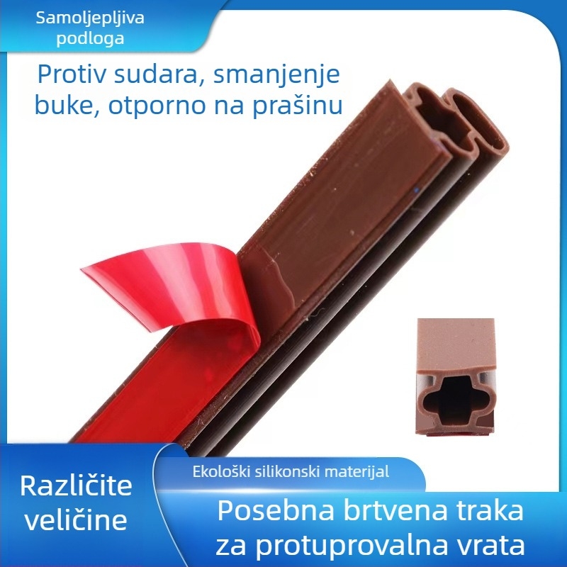 Silikonska brtvila za vrata i prozore, visoko prozirna obojena gumena brtva za automobil