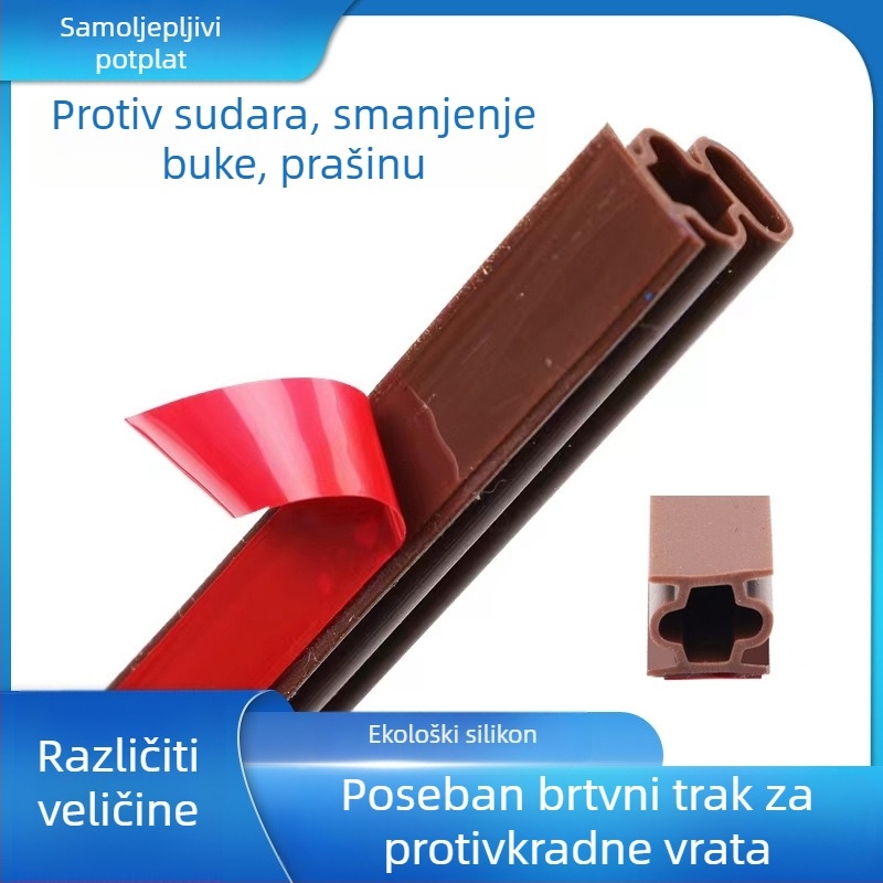 Silikonska brtvila za vrata i prozore, visoko prozirna obojena gumena brtva za automobil