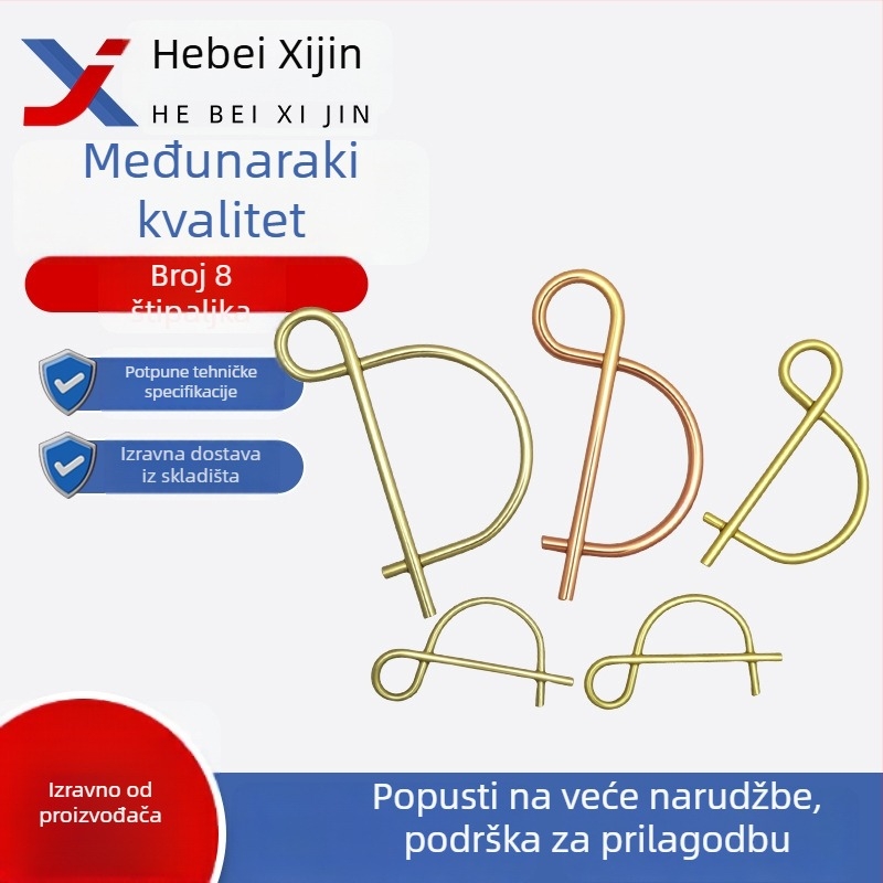 Qianjin D-tipni pin za rudarstvo — opružno čelični, galvanizirano, položajni zaključni pin, GB879-86