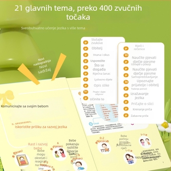 Pero za čitanje točkama sa zvukom – papirni materijal, baterije, za djecu 0–3 godine