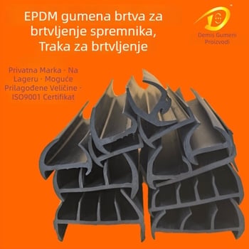 Demis brtvena traka za kontejnere – brtva protiv prašine, otporna na visoke temperature, habanje i koroziju, primjena: automobili, stroje, električni uređaji, vrata i prozori, kontejneri