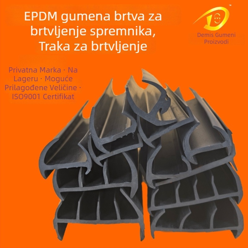 Demis brtvena traka za kontejnere – brtva protiv prašine, otporna na visoke temperature, habanje i koroziju, primjena: automobili, stroje, električni uređaji, vrata i prozori, kontejneri