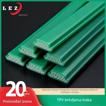 TPV brtveni trak – otporan na habanje, brtveni trak protiv prašine i zvučne izolacije; dekorativna fiksna traka za hladnjake, vrata i prozore; Materijal: TPE/TPV (prilagodljivo); Podrijetlo: Dongguan