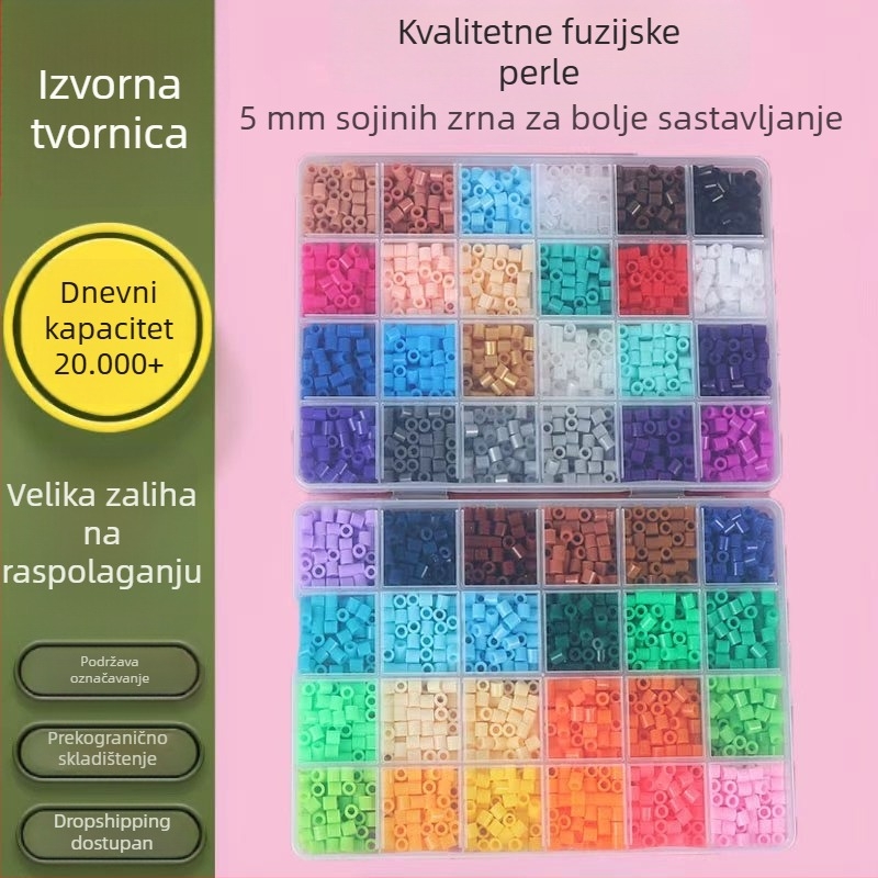 3D mozaika od perli, DIY razvoj inteligencije, 24 mreža, plastična igračka, 14+ godina
