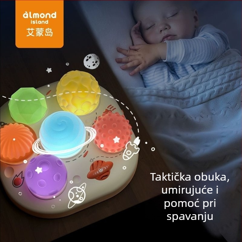 Dječja obrazovna igračka s glazbom i glasom, vinil materijal, napajanje suhim baterijama, za dojenčad i malu djecu 0–3 godine