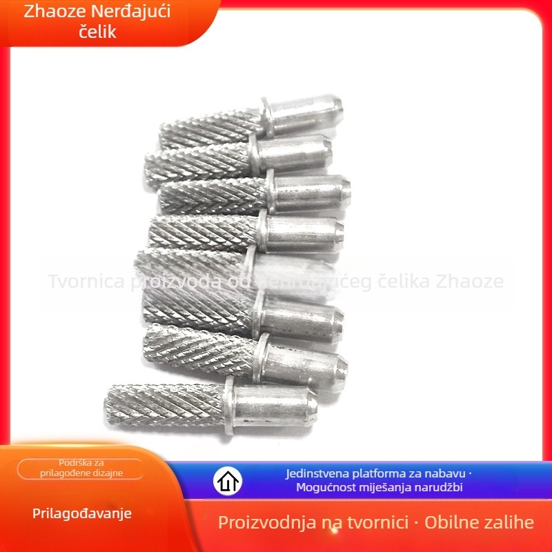 Nehrđajući čelik: nazubljeni osovinski dijelovi i čepovi s sjajnim završetkom