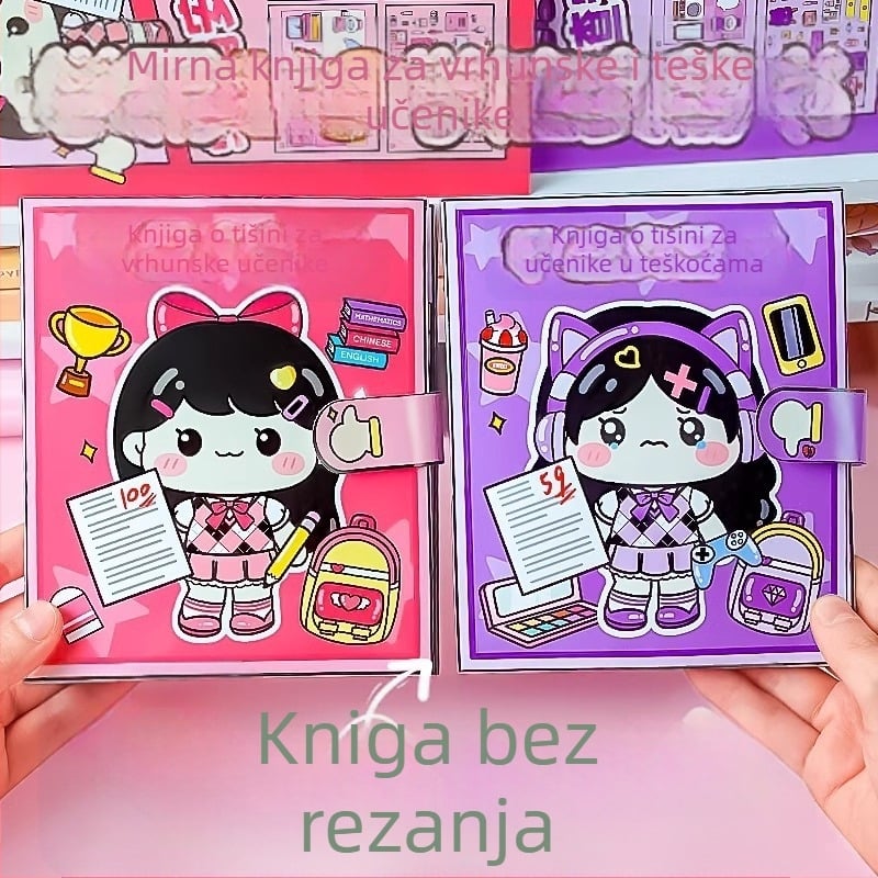 Tihi knjiga za djecu 4–6 godina, papirni materijal, plosna slagalica, porijeklo Zhejiang, pakiranje OPP
