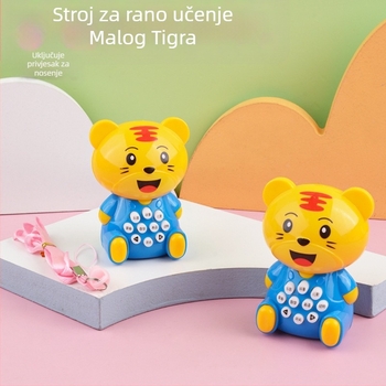 Prijenosni dječji uređaj za rano obrazovanje i pričanje priča, uz glazbu i interaktivne igre, plastično kućište, baterijsko napajanje, za dob 4–6 godina