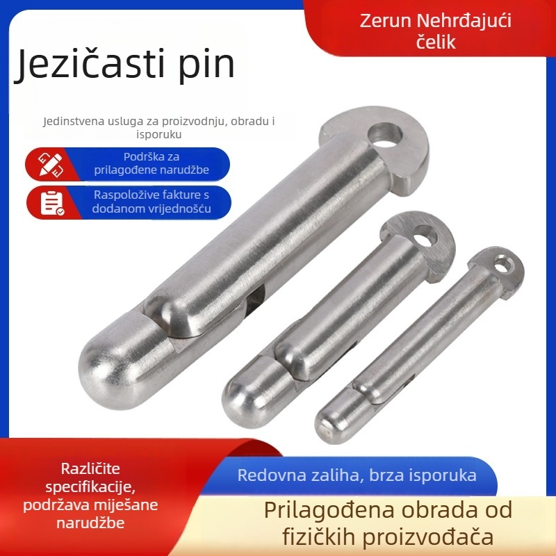 Tongue Pin, 304 nehrđajućeg čelika, pomorska klasa, TB/T3448 standard, Zerun nehrđajući čelik, neobrađena površina