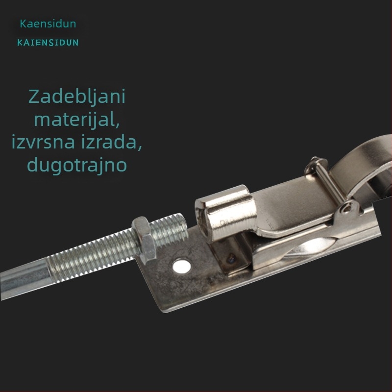 Heaven and Earth Bolt – Skriveni mehanizam zaključavanja vrata, Težak, Nehrđajući čelik, Premaz: Wire Drawing, Moderan minimalistički stil