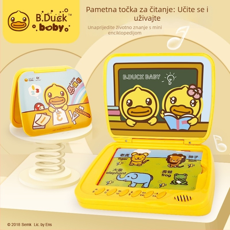 B.Duck Točkasta Čitač Olovka – Dvijezični Dječji Zvučni Čitač, Plastika, Baterije, 0–3 godine
