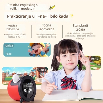 AI uređaj za ranu edukaciju za učenike — punjiv, prepoznavanje glasa, reprodukcija glazbe, ABS kućište, bez memorije, litij-ionska baterija